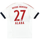 2015-16 Bayern Munich adidas Away Shirt Alaba #27 L Football Shirt