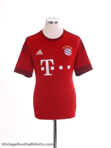 2015-16 Bayern Munich Home Shirt *Mint* XL Football Shirt