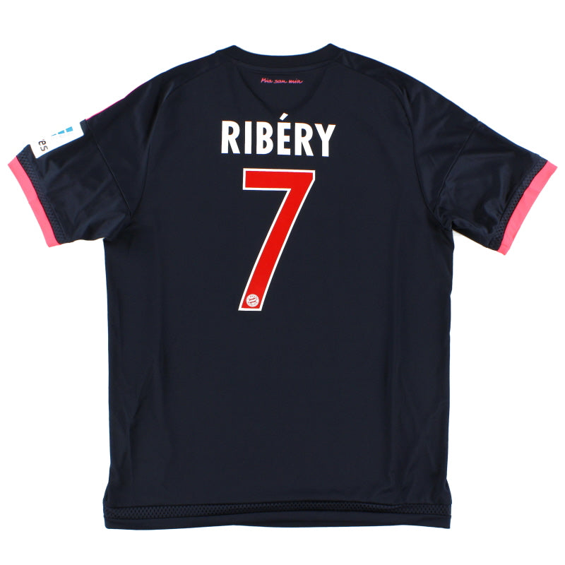 2015-16 Bayern Munich Third Shirt Ribery #7 *Mint* L Football Shirt