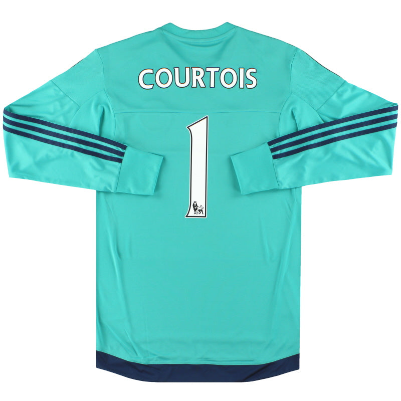 2015-16 Chelsea Goalkeeper Shirt Courtois #1 *w/tags* L/S S AH5129