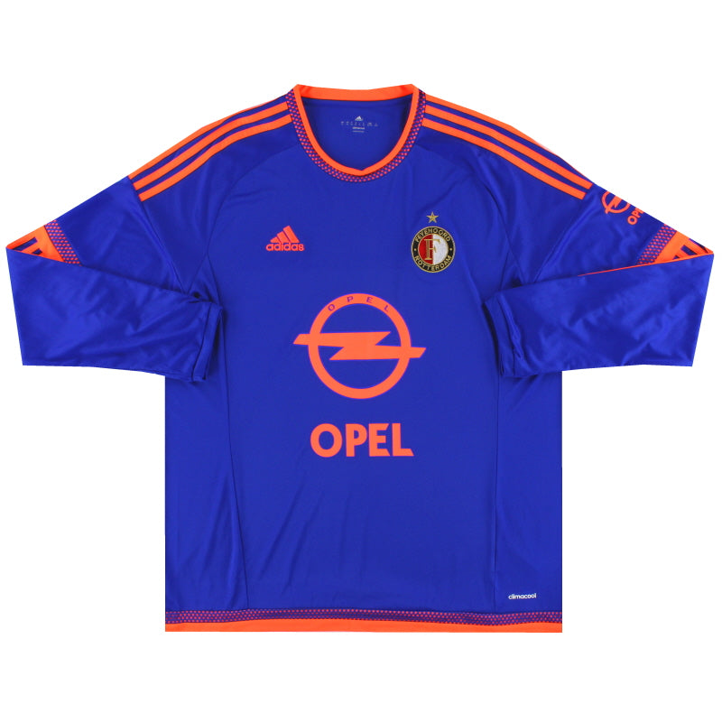 2015-16 Feyenoord adidas Away Shirt L/S *Mint* XL  Football Shirt