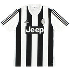 2015-16 Juventus adidas Basic Home Shirt *Mint* M Football Shirt