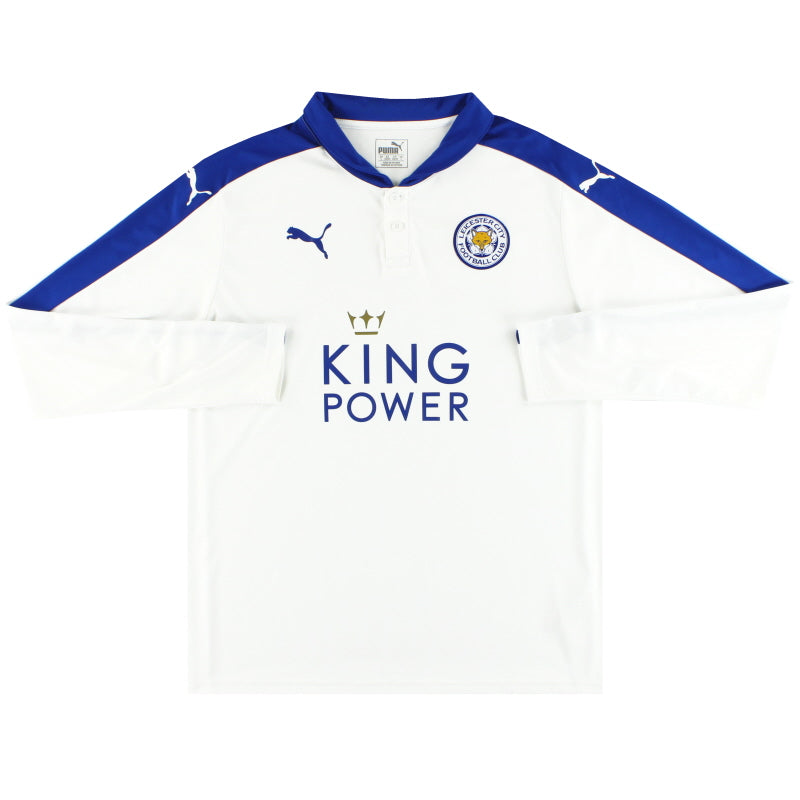 2015-16 Leicester Puma Third Shirt L/S *Mint* L Football Shirt
