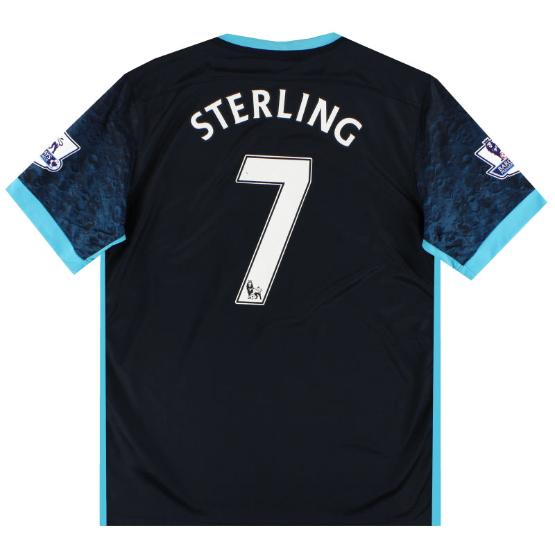 2015-16 Manchester City Nike Away Shirt Sterling #7 L Football Shirt