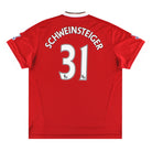 2015-16 Manchester United adidas Home Shirt Schweinsteiger #31 L Football Shirt