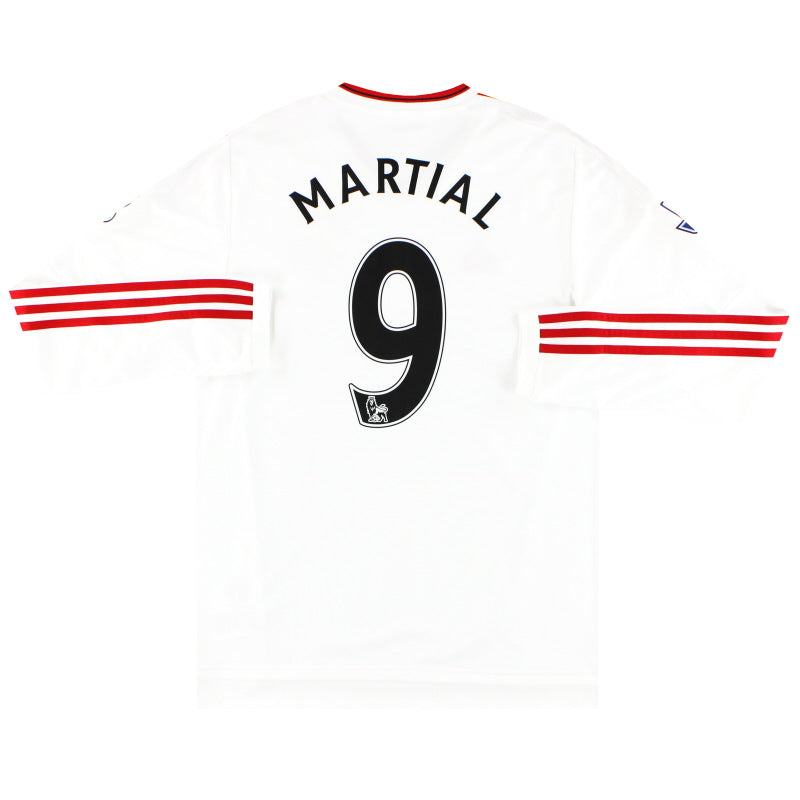 2015-16 Manchester United adidas Away Shirt Martial #9 L/S M Football Shirt