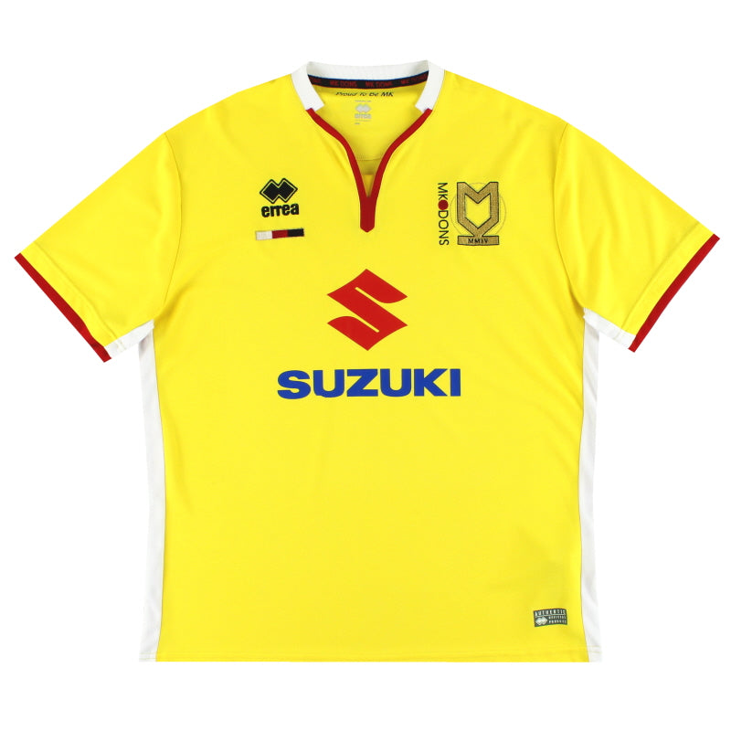 2015-16 MK Dons Errea Third Shirt L Football Shirt