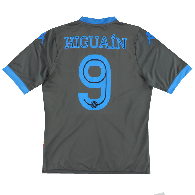 2015-16 Napoli Kappa Kombat Away Shirt Higuain #9 XL 302CU60