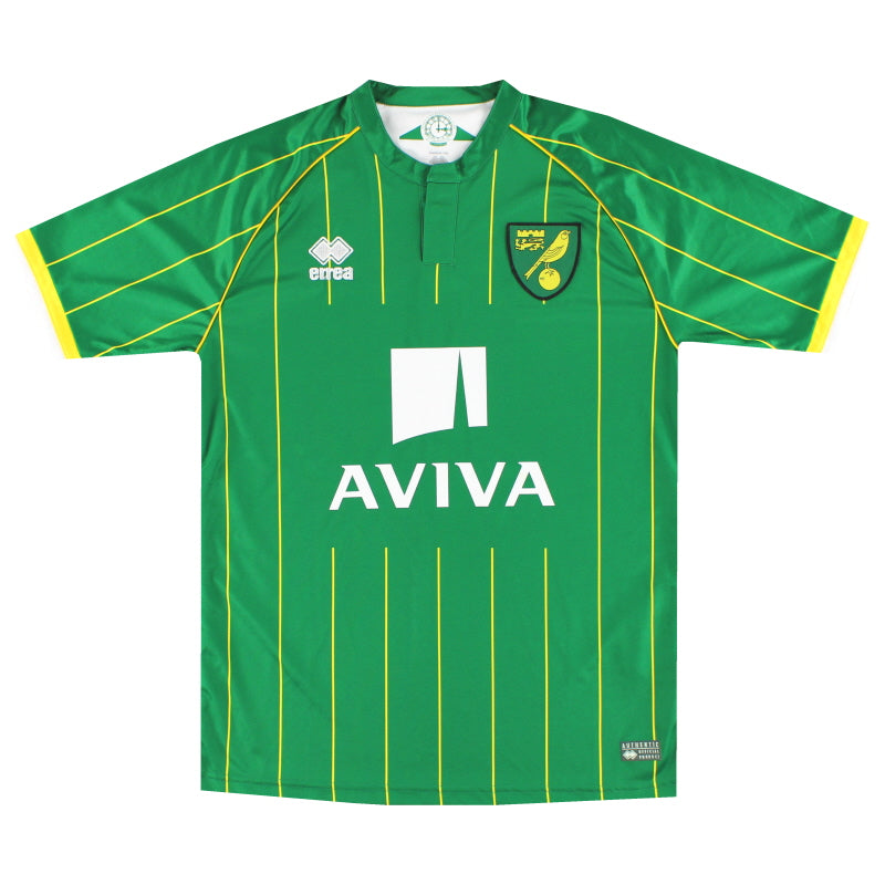 2015-16 Norwich City Errea Away Shirt L Football Shirt