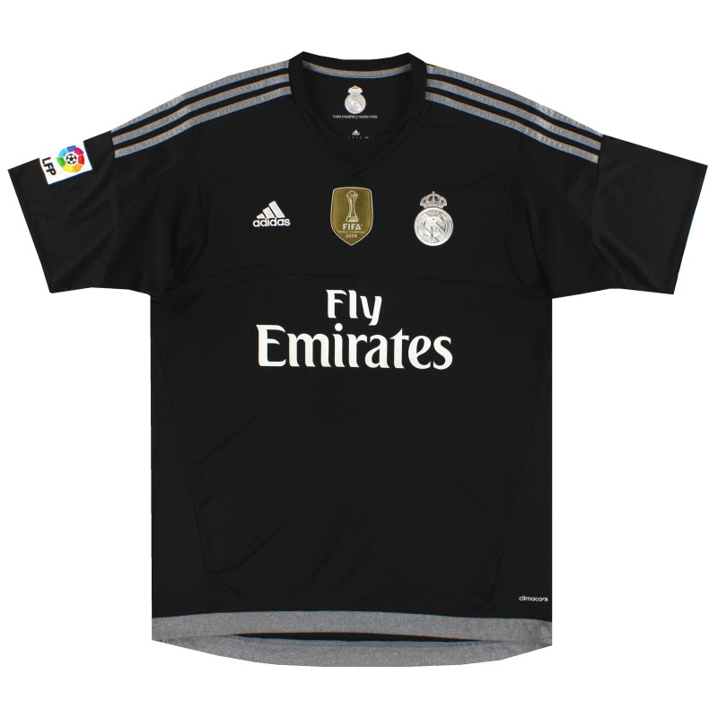 2015-16 Real Madrid adidas Goalkeeper Shirt XL Football Shirt