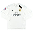 2015-16 Real Madrid adidas Home Shirt L/S *BNIB* Football Shirt