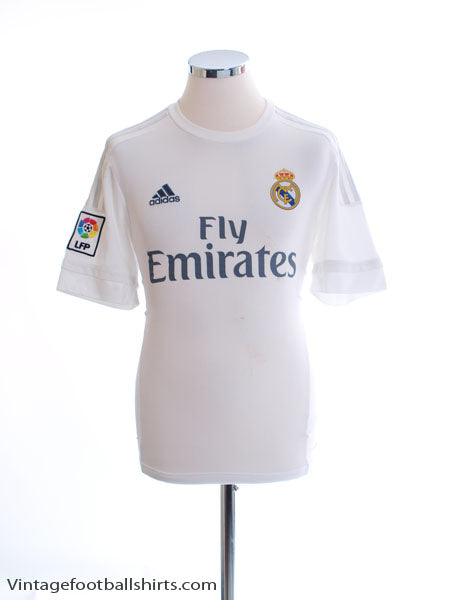 2015-16 Real Madrid Home Shirt XL AK2494 Vintage Football Shirts
