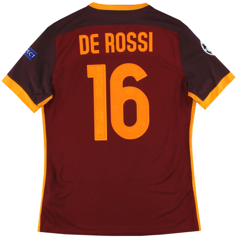 2015-16 Roma Nike Authentic Home Shirt De Rossi #16 *w/tags* L