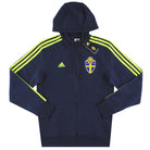 2015-16 Sweden adidas 3 Stripes Full Zip Hoodie *BNIB* S Hoodie
