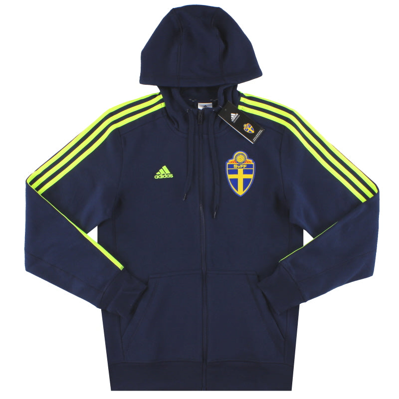 2015-16 Sweden adidas 3 Stripes Full Zip Hoodie *BNIB* S Hoodie