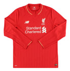 2015-16 Liverpool New Balance Home Shirt L/S L