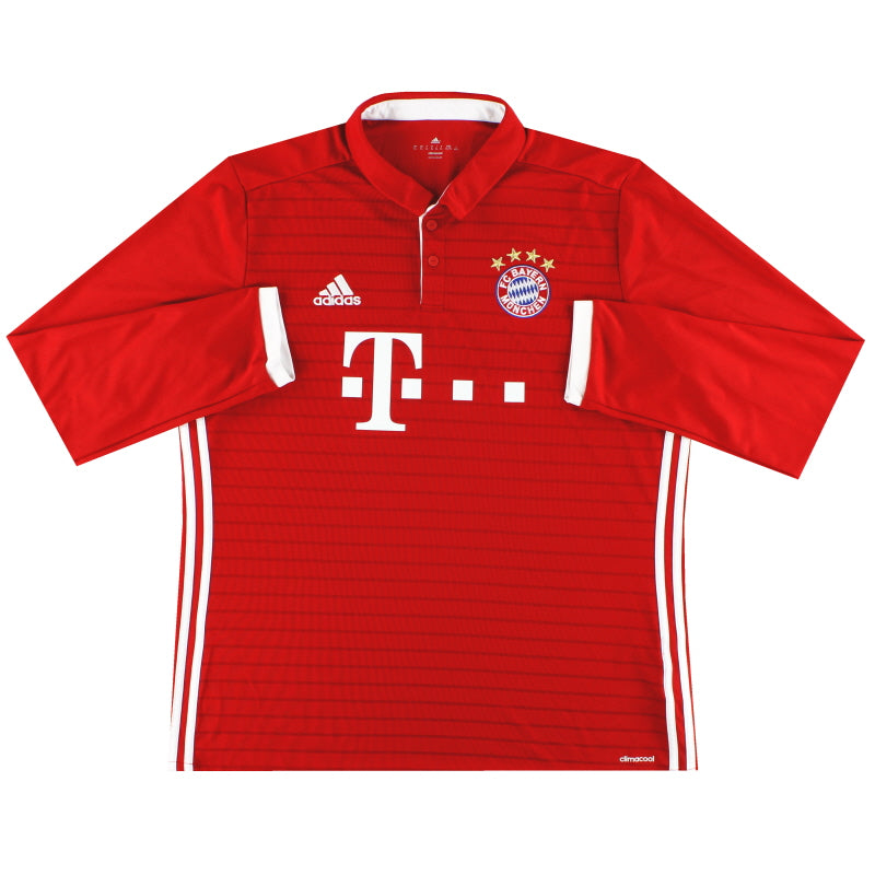 2016-17 Bayern Munich adidas Home Shirt L/S XL AI0051 | Vintage