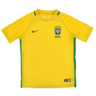 2016-17 Brazil Home Shirt M.Boys Football Shirt