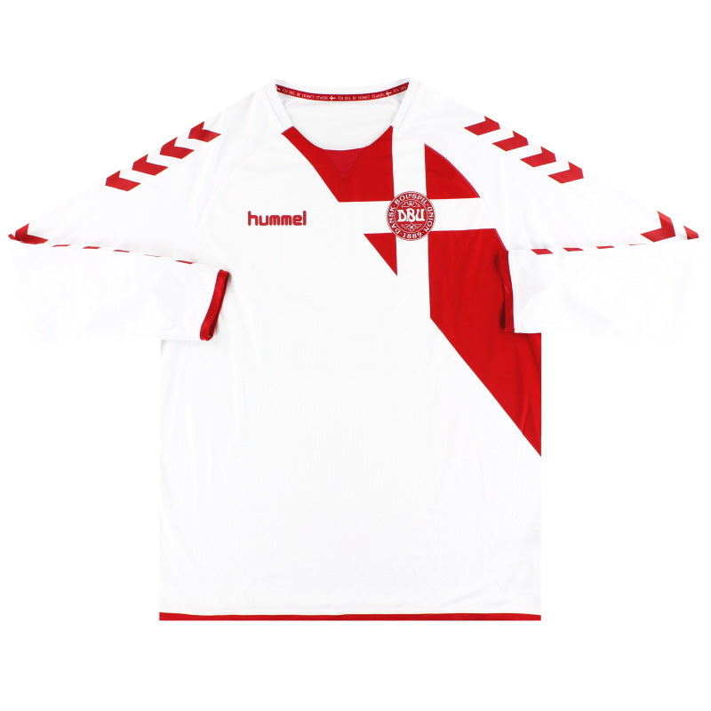 2016-17 Denmark Hummel Away Shirt L/S *As New* XXL Football Shirt