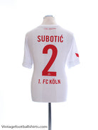 2016-17 FC Koln Home Shirt Subotic #2 *Mint* L Football Shirt