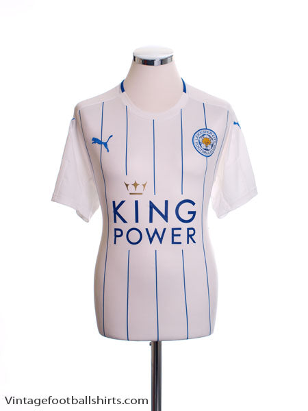 2016-17 Leicester Third Shirt *Mint* XL Football Shirt