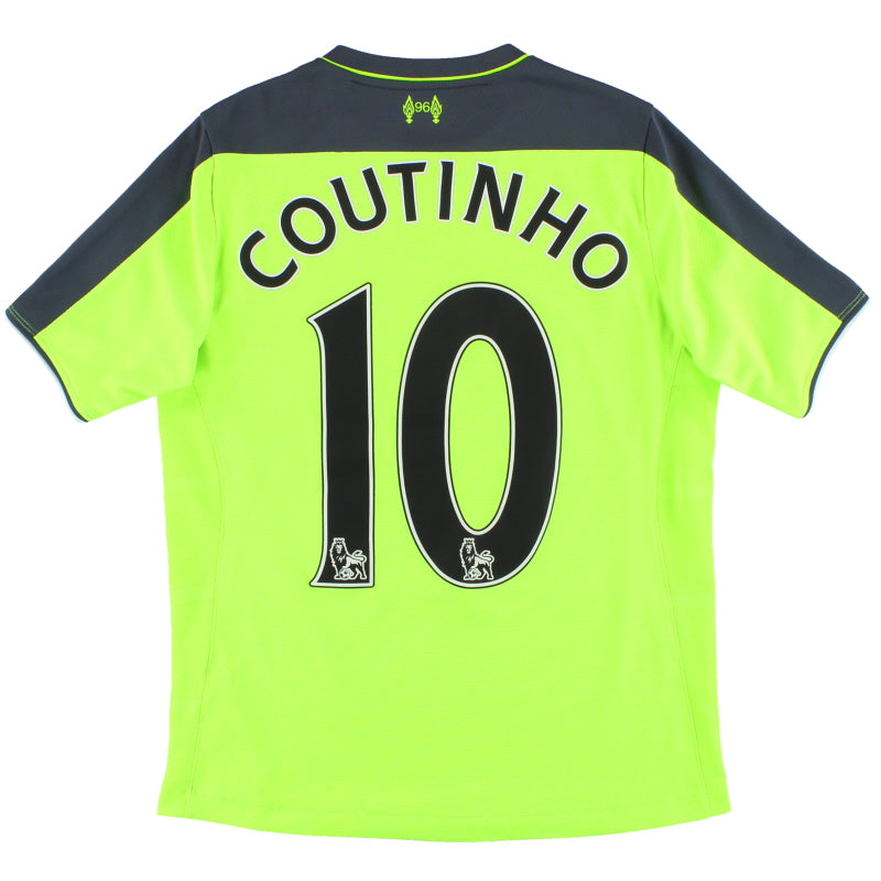 2016-17 Liverpool New Balance Third Shirt Coutinho #10 XL.Boys Football Shirt