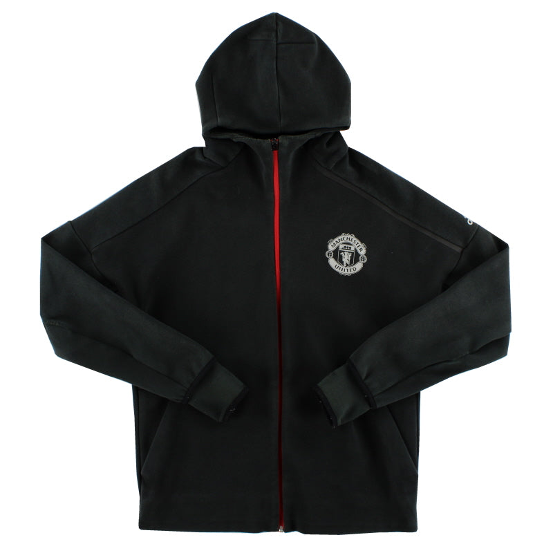 2016-17 Manchester United adidas ZNE Hooded Top L Football Shirt