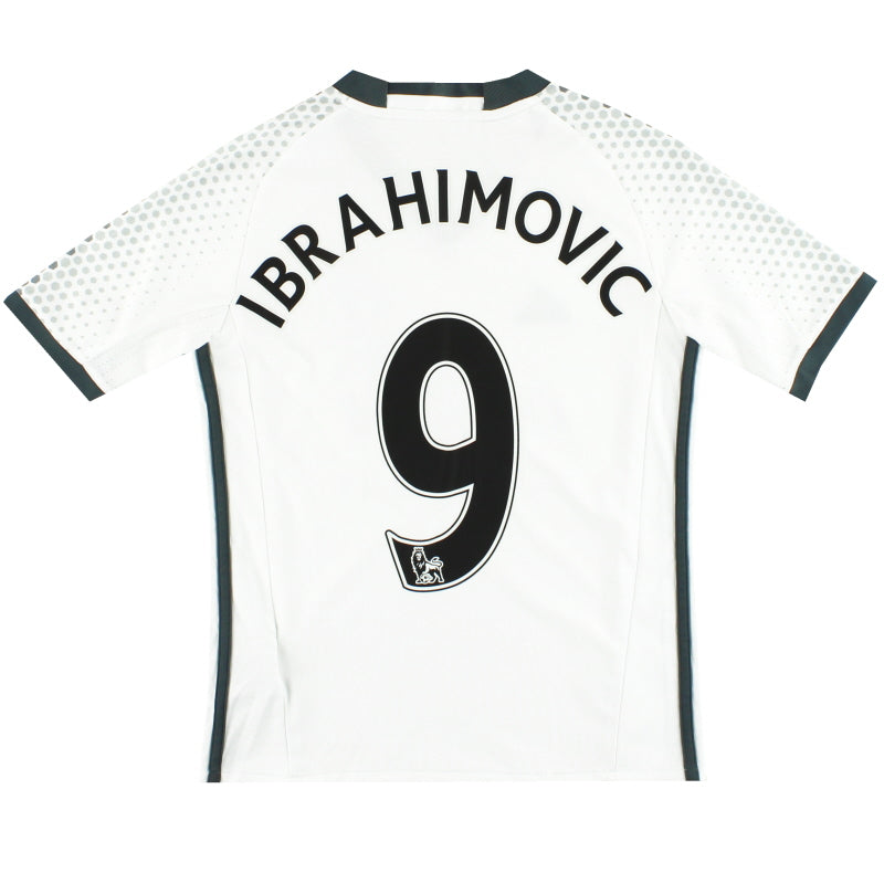 2016-17 Manchester United adidas Third Shirt Ibrahimovic #9 L.Boys Football Shirt