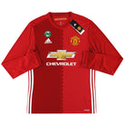 2016-17 Manchester United adidas Home Shirt L/S *w/tags* M Football Shirt