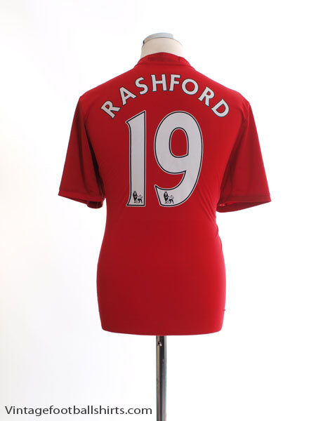 2016-17 Manchester United Home Shirt Rashford #19 L Football Shirt