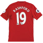 2016-17 Manchester United adidas Home Shirt Rashford #19  S Football Shirt