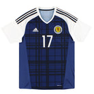 2016-17 Scotland adidas Player Issue Home Shirt #17  Football Shirt