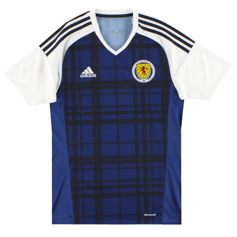 2016-17 Scotland adidas Player Issue Home Shirt S Football Shirt