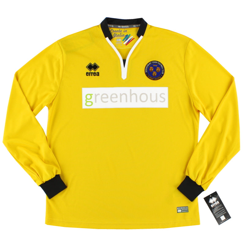 2016-17 Shrewsbury Errea Goalkeeper Shirt *BNIB* M Football Shirt