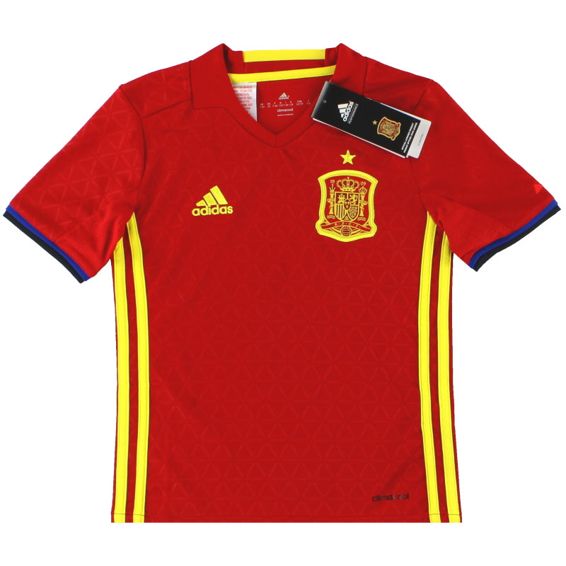2016-17 Spain adidas Home Shirt *BNIB* XL.Boys Football Shirt