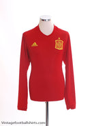 2016-17 Spain Home Shirt L/S *BNIB* Football Shirt