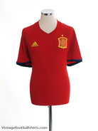 2016-17 Spain Home Shirt *Mint* L Football Shirt