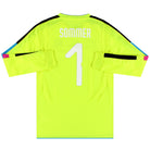 2016-17 Switzerland Puma Goalkeeper Shirt Sommer #1 M Football Shirt