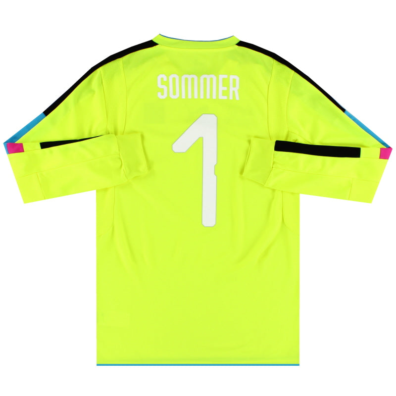 2016-17 Switzerland Puma Goalkeeper Shirt Sommer #1 M Football Shirt