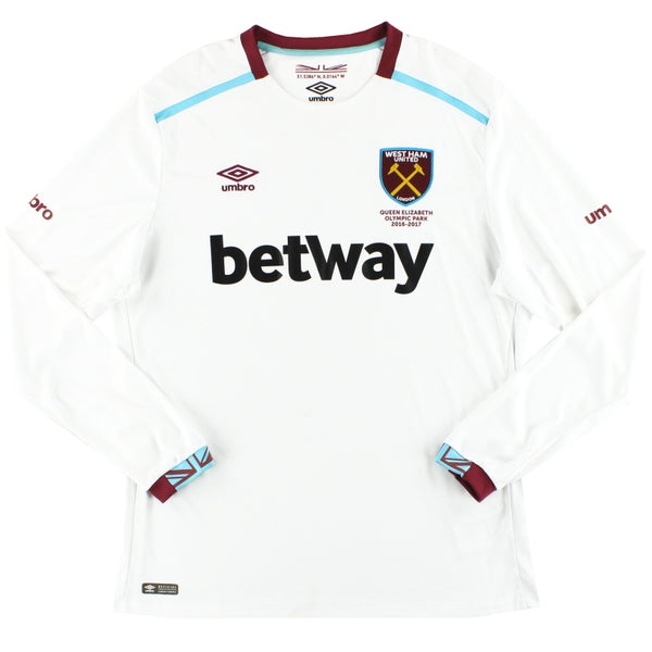 2016-17 West Ham Umbro Away Shirt L/S XL | Vintage Football Shirts