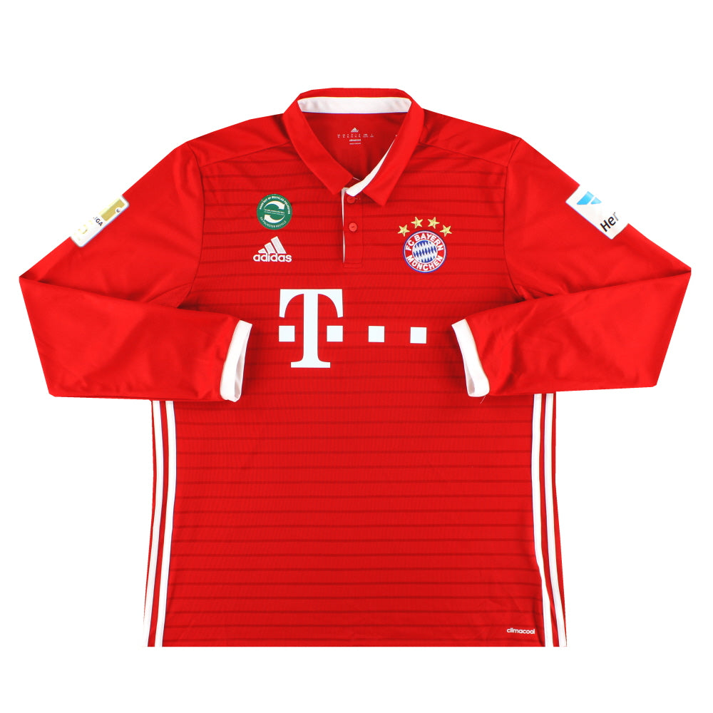 2016-17 Bayern Munich adidas Home Shirt Lahm #21 L/S *As New* XL
