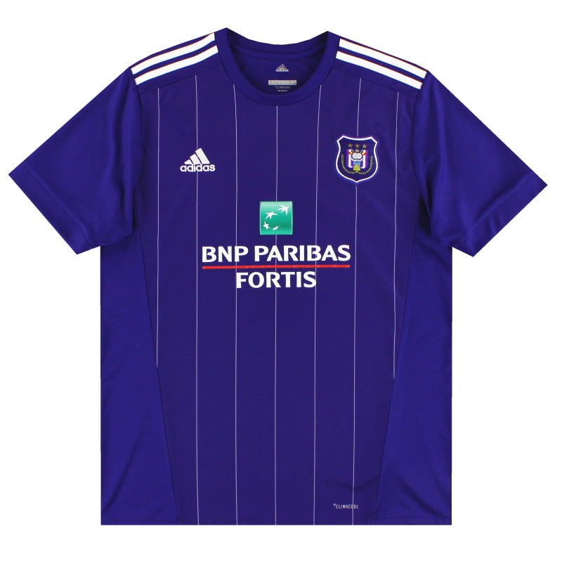 2017-18 Anderlecht adidas Home Shirt *Mint* L Football Shirt