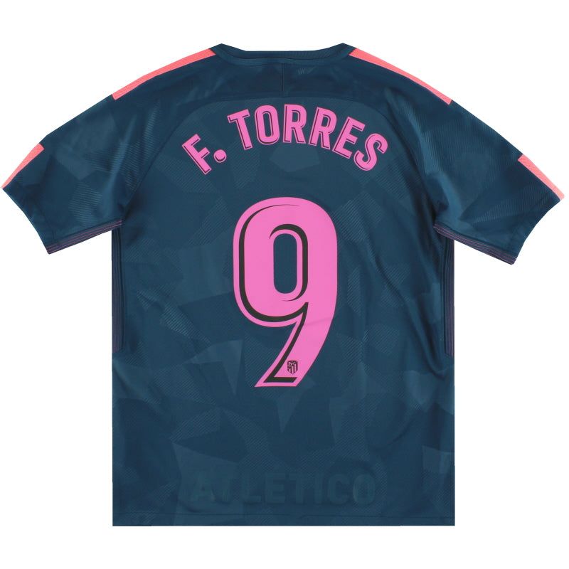2017-18 Atletico Madrid Nike Third Shirt F. Torres #9 XL.Boys Football Shirt