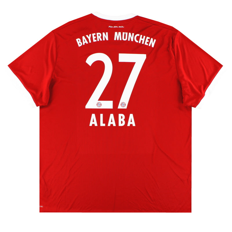 2017-18 Bayern Munich adidas Home Shirt Alaba #27 XXXL Football Shirt