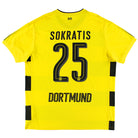 2017-18 Borussia Dortmund Home Shirt Sokratis #25 XL Football Shirt