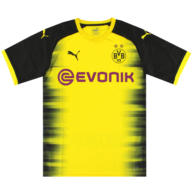 2017-18 Borussia Dortmund Puma CL Home Shirt *As New* M Football Shirt