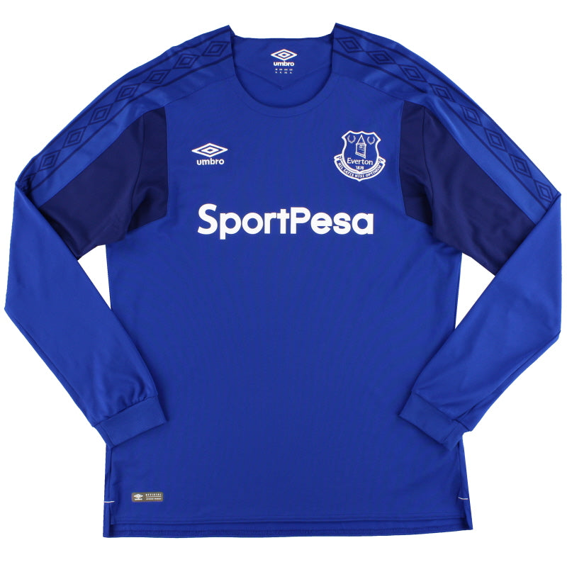 2017-18 Everton Umbro Home Shirt L/S *As New* XL Football Shirt