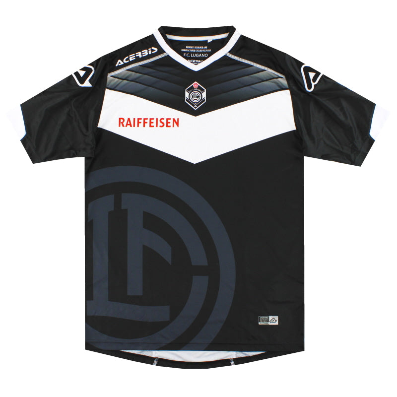 2016-17 FC Lugano Acerbis Home Shirt *As New* M | Vintage Football Shirts 2016-17 FC Lugano Acerbis Home Shirt *As New* M | Vintage Football Shirts