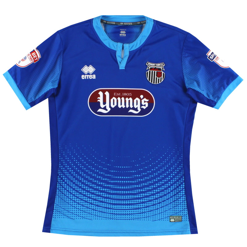 2017-18 Grimsby Errea Player Issue Away Shirt #19 L Football Shirt