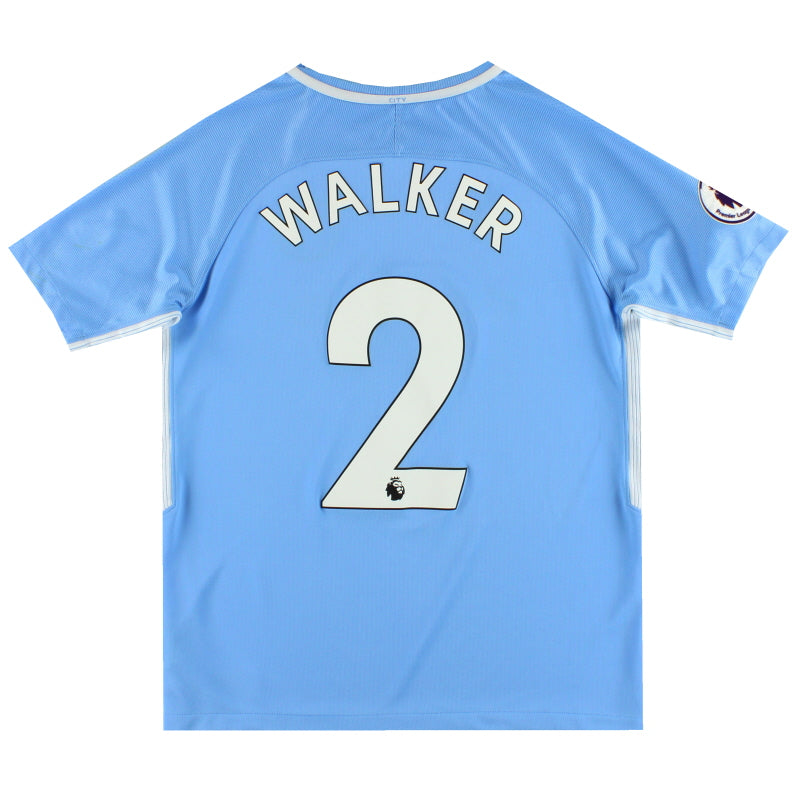 マンチェスター・シティ WALKER 2番 シャツ Lサイズ 2017-18 Manchester City Nike Home Shirt Walker #2 XL.Boys 847403